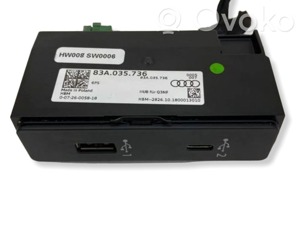 Audi Q3 F3 Enchufe conector USB 
