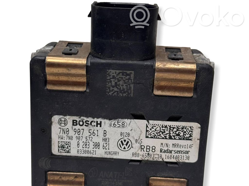 Sensor de radar Distronic   7N0907561B,7N0907572,0203300621