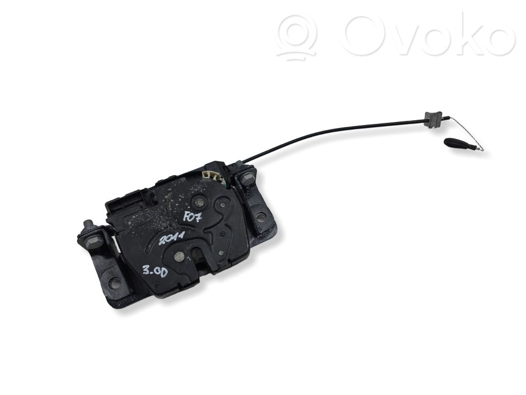 BMW 5 GT F07 Blocco/chiusura/serratura del portellone posteriore/bagagliaio 