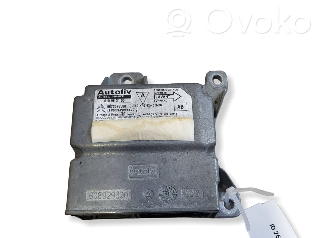 Airbag control unit/module   9673576580,610963100