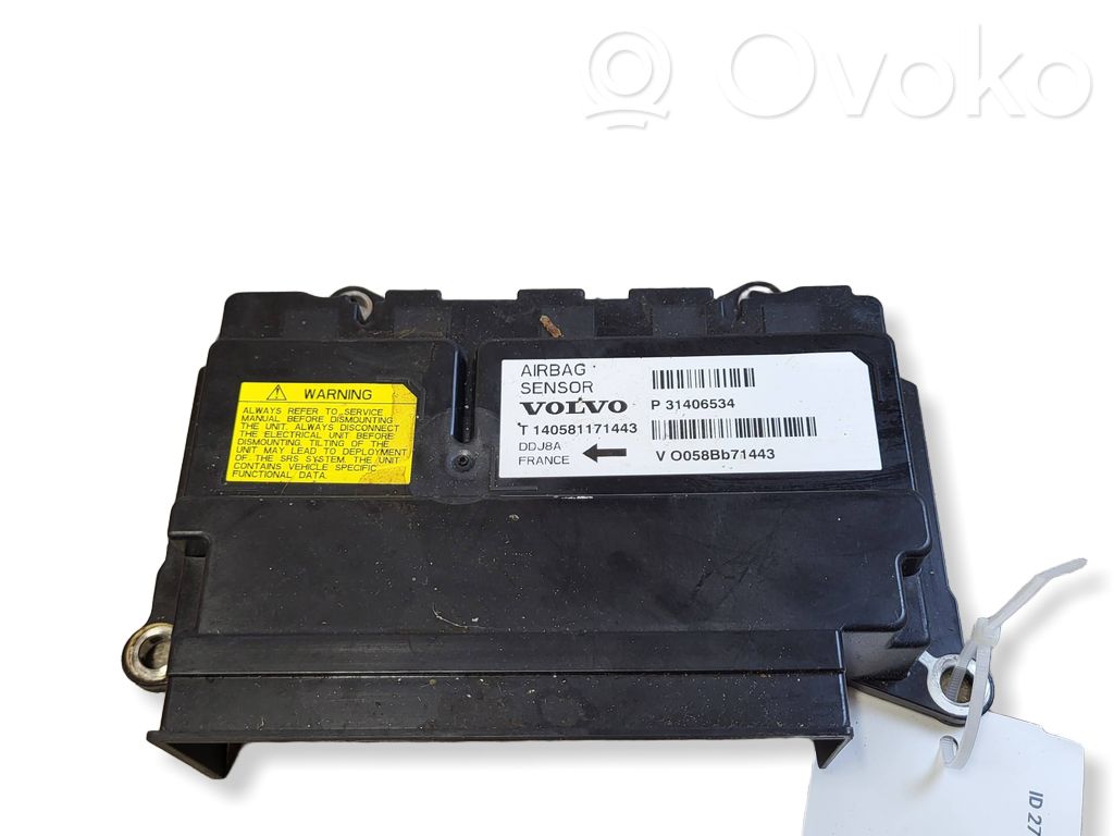 Volvo V40 Unitate/modul de comandă airbaguri 