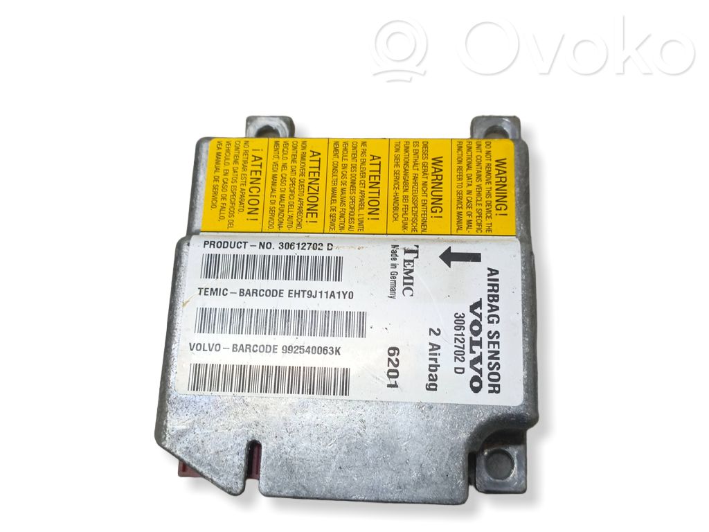 Volvo S40, V40 Airbag control unit/module 