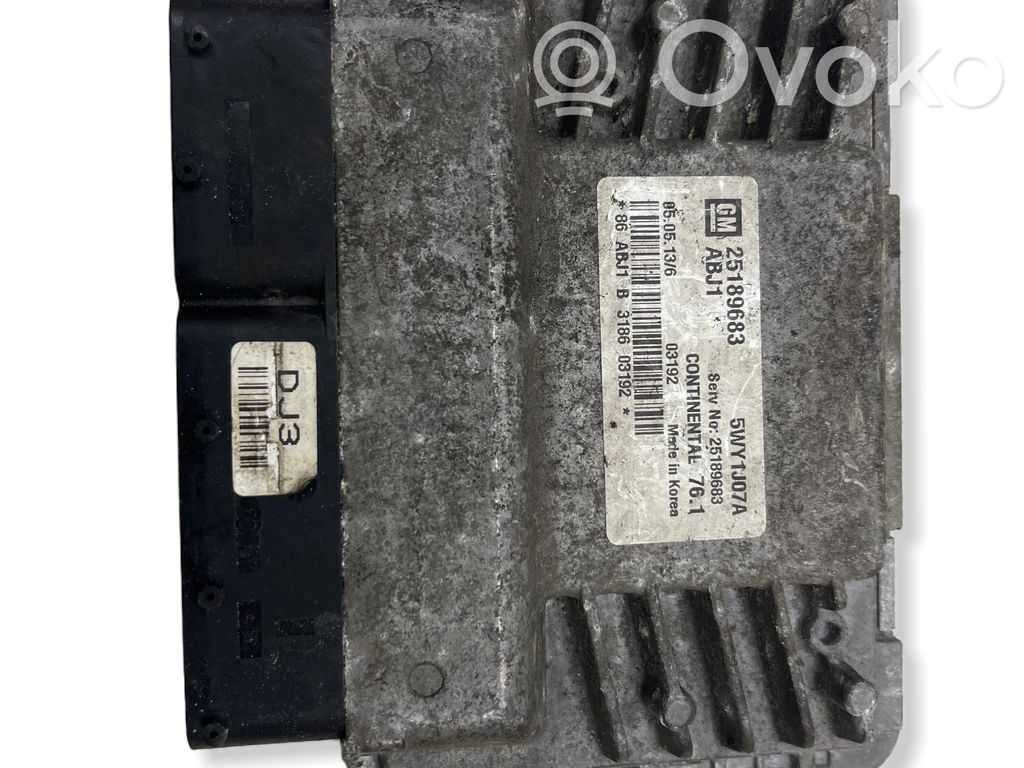 Engine control unit/module   5WY1J07A,25189683,25189683,03192