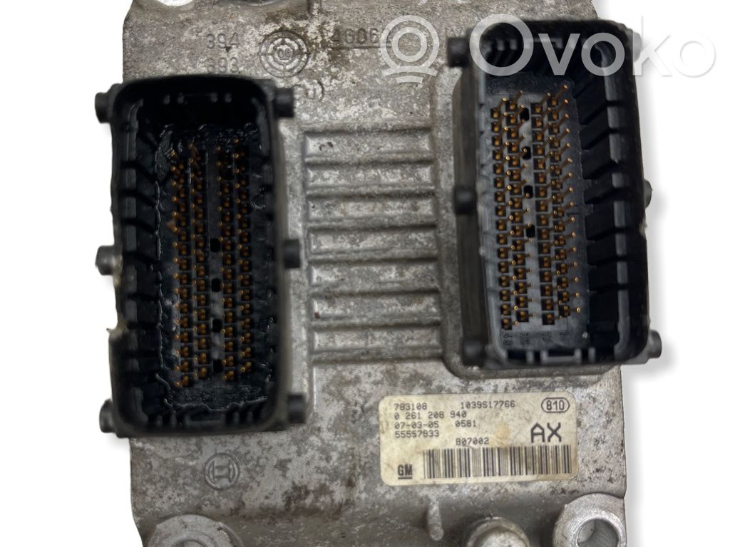 Engine control unit/module   0261208940,55557933,1039S17766