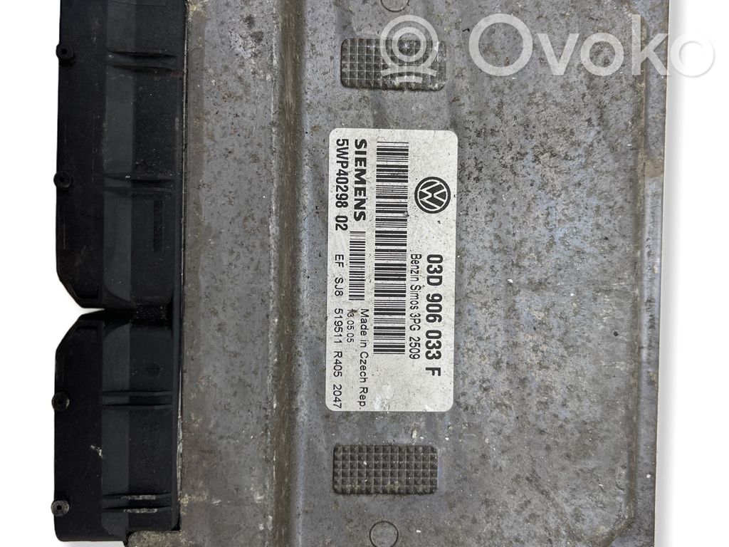 Engine control unit/module   03D906033F,3PG2509,MP4029802