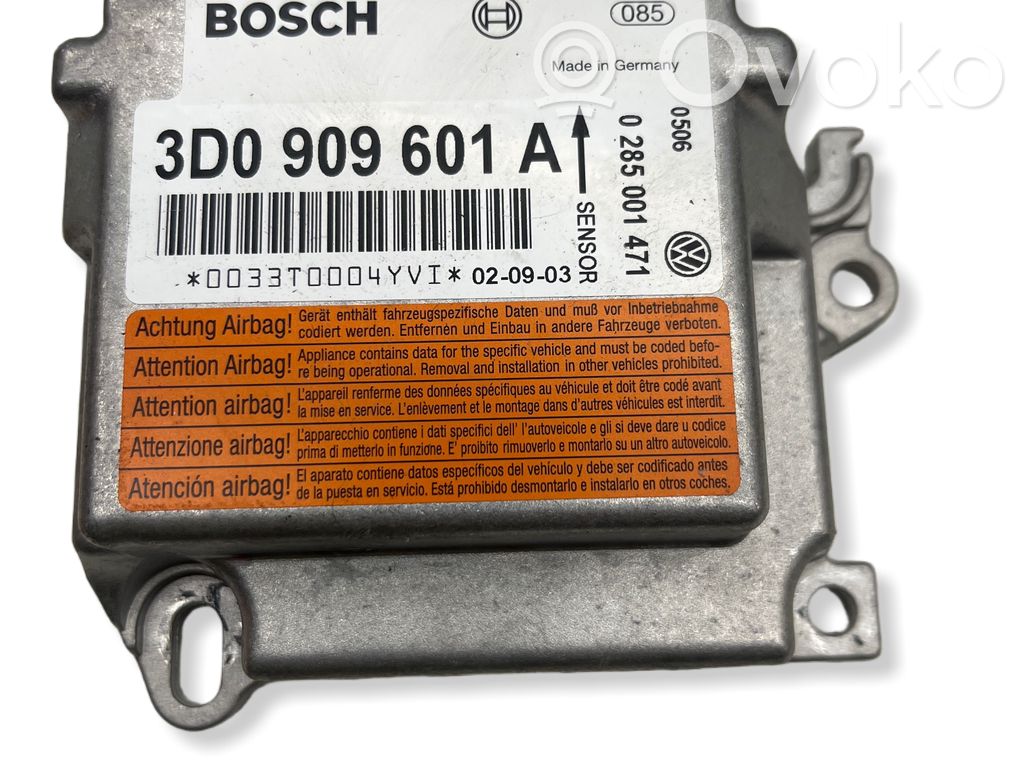 Volkswagen Phaeton Airbag control unit/module 