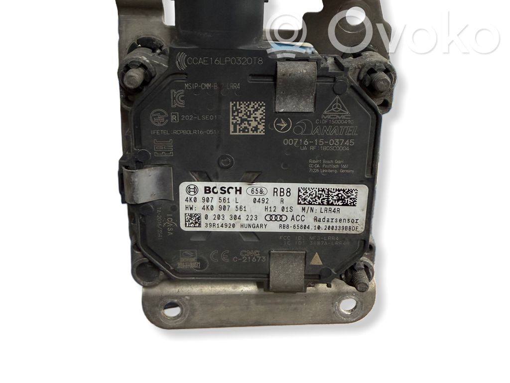 Sensor de radar Distronic   4K0907561L,007161503745,0203304223