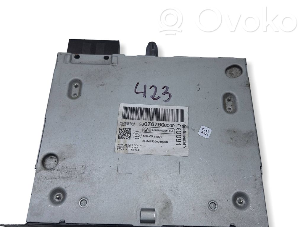 Peugeot 308 Panel / Radioodtwarzacz CD/DVD/GPS 