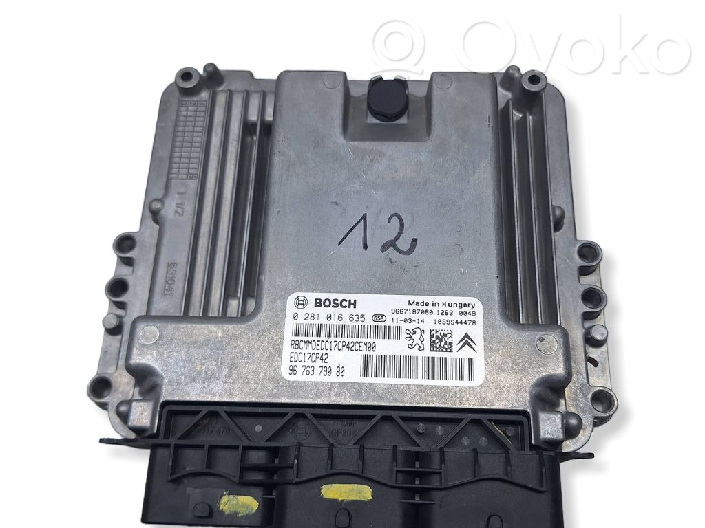 Engine control unit/module   0281016635,9676379080,9667187080