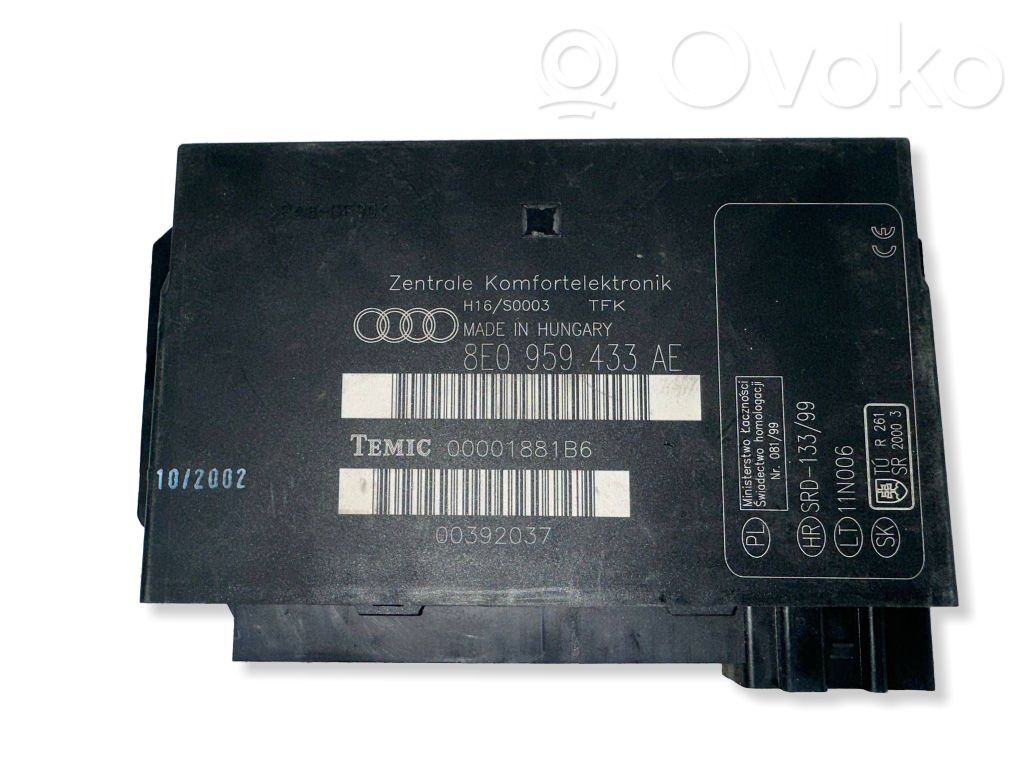 Module confort   8E0959433AF,00001881B6,00392037