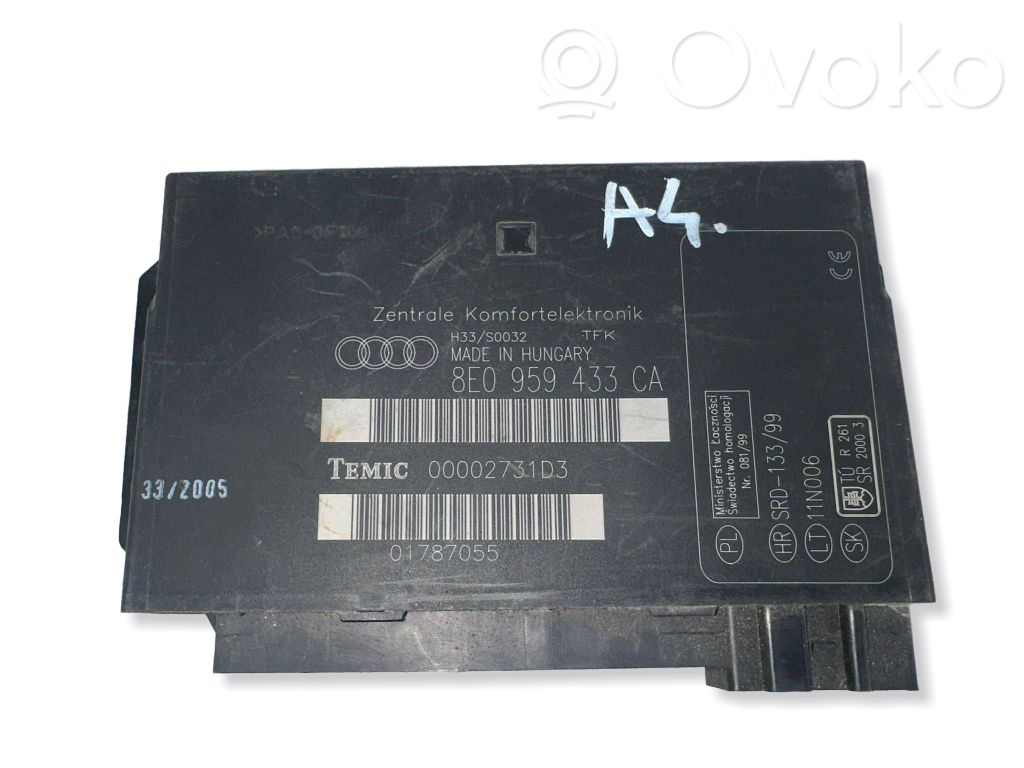Module confort   8E0959433CA,01787055,00002731D3