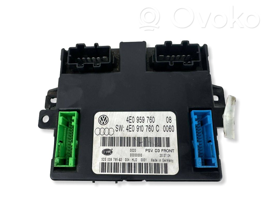 Steuergerät Sitz   4E0959760,4E0910760C,5DS00879503