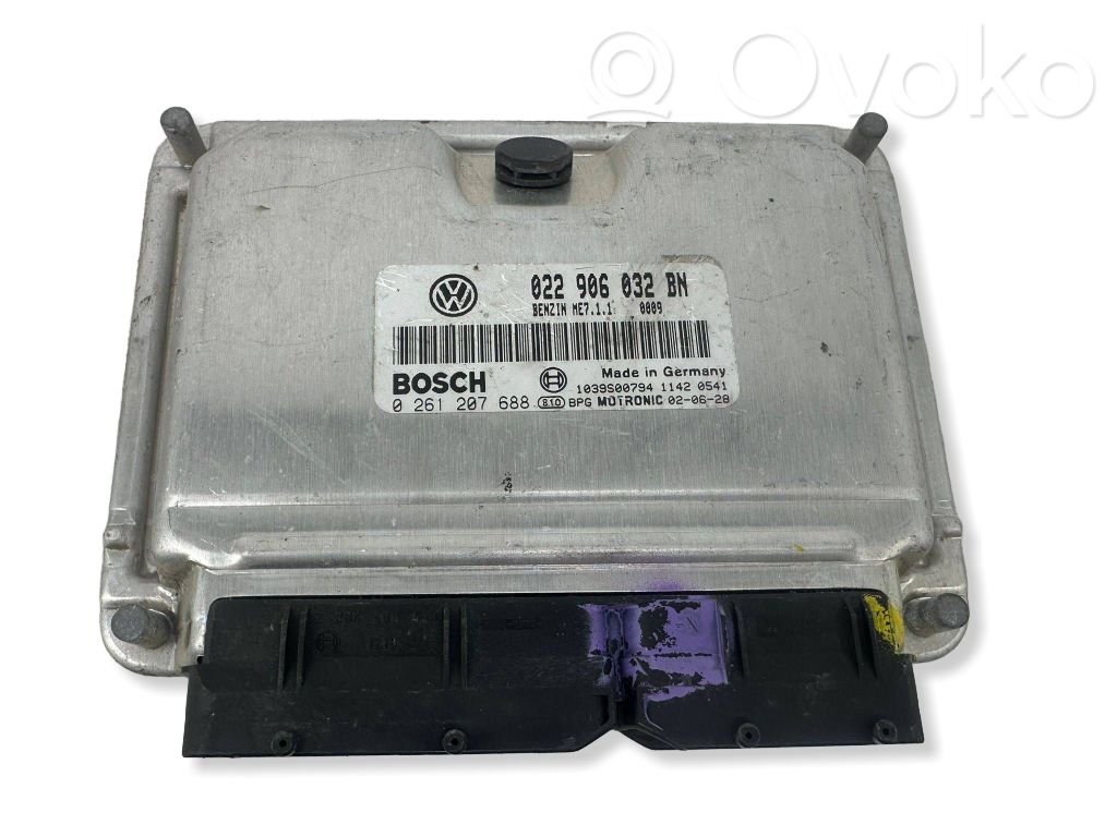 Engine control unit/module   022906032BN,1039S00794,0261207688