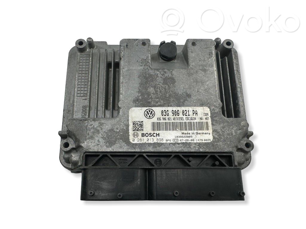 Engine control unit/module   03G906021PA,03G906021AB,0281013898