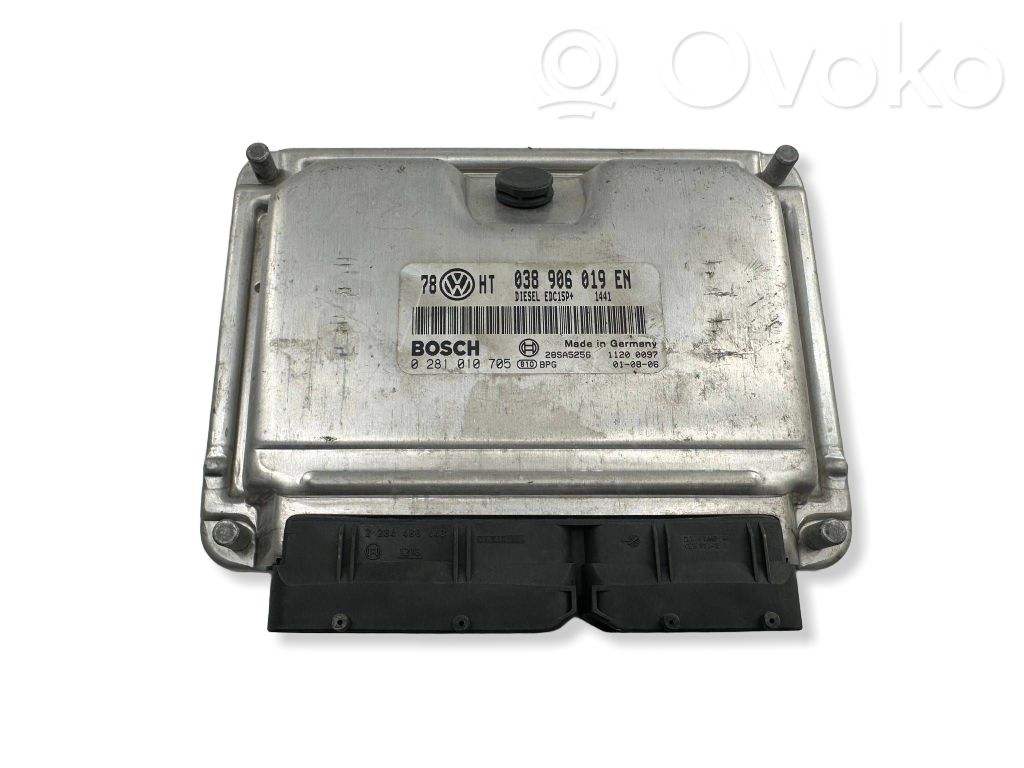 Engine control unit/module   038906019EN,28SA5256,0281010705