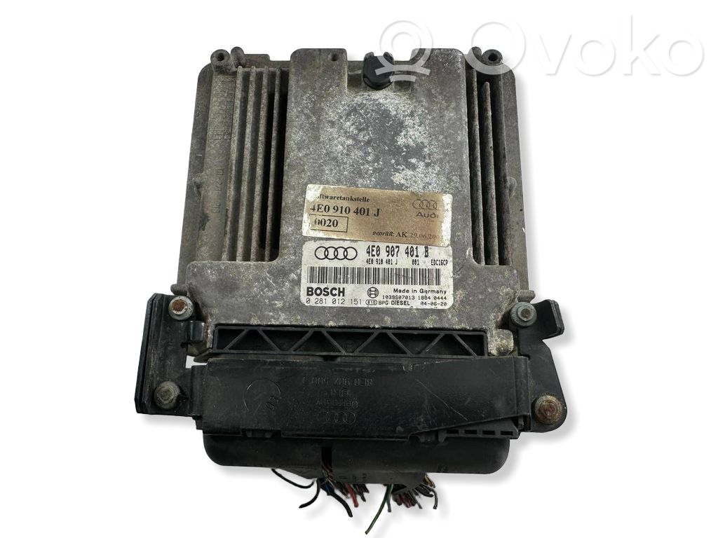 Audi A8 S8 D3 4E Engine control unit/module 