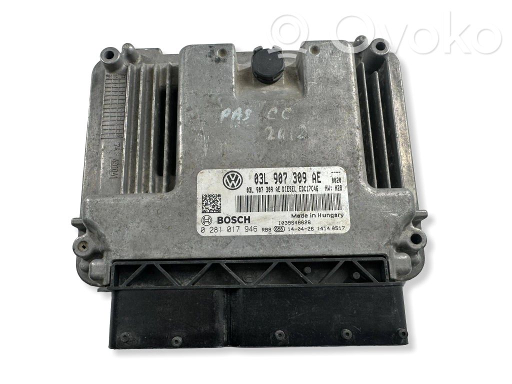 Engine control unit/module   03L907309AE,0281017946