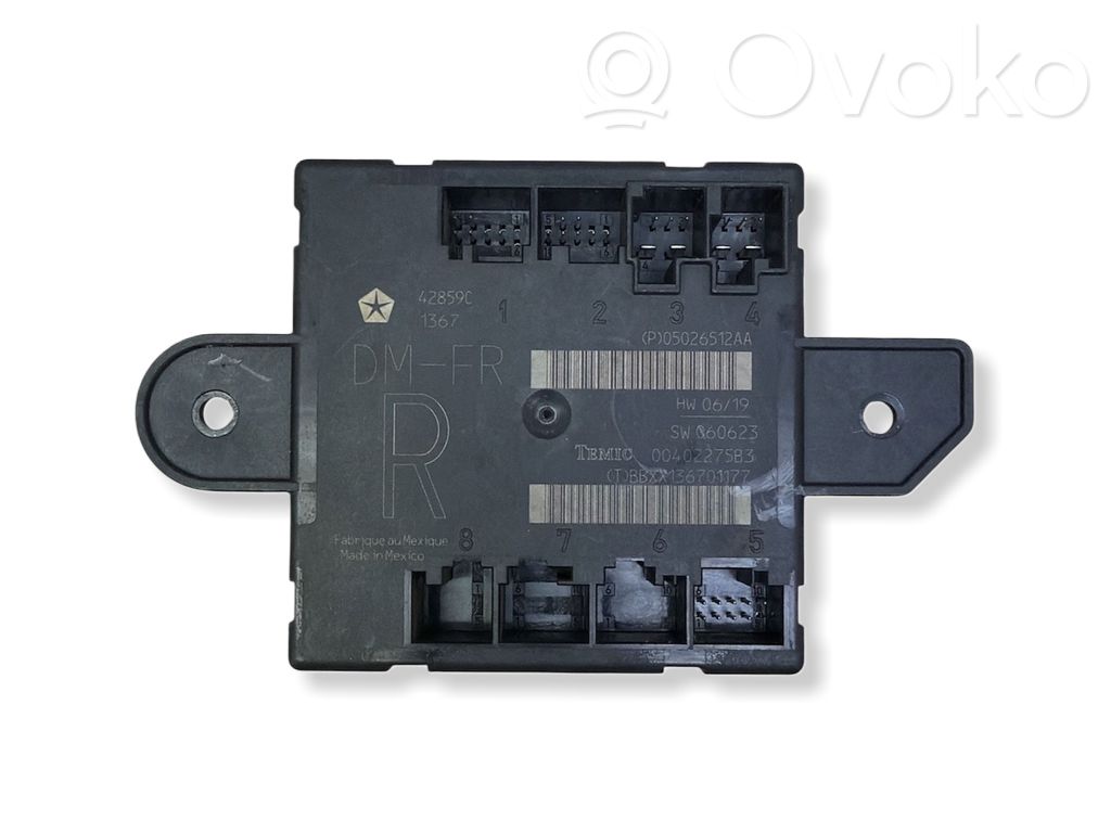 Unidad de control/módulo de la puerta   05026512AA,00402275B3