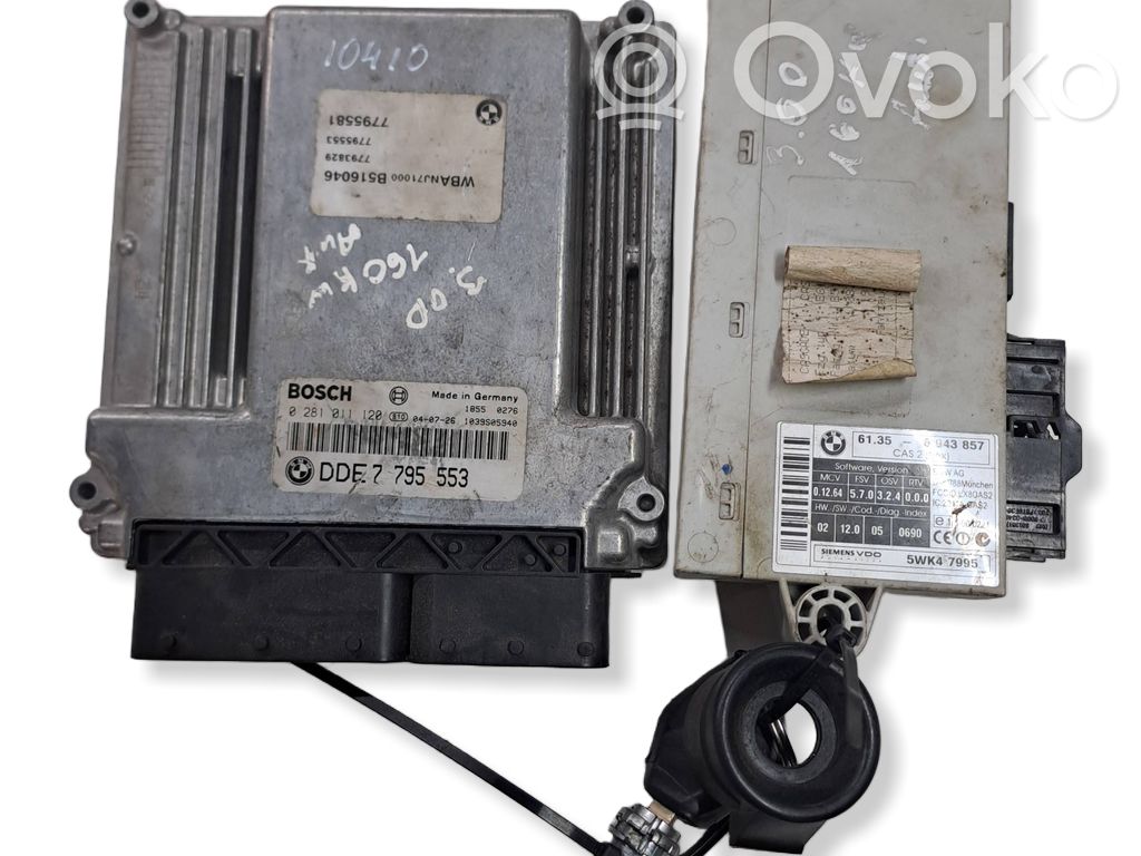 Engine ECU kit and lock set   7795553,61356943857