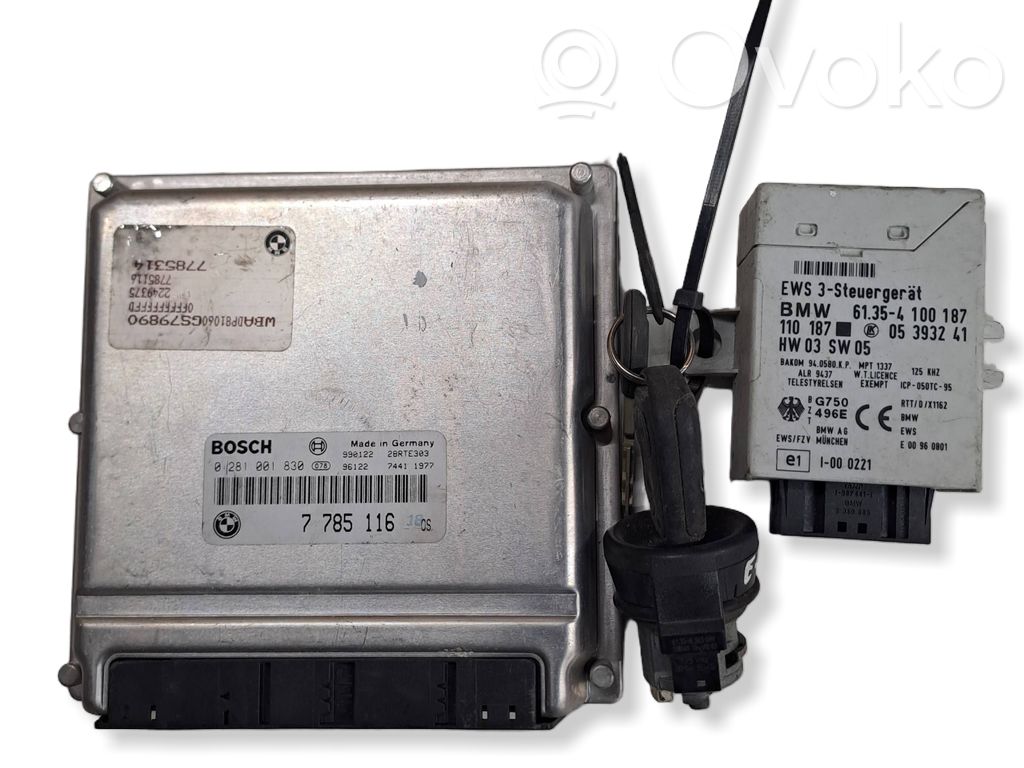 BMW 5 E39 Kit centralina motore ECU e serratura 