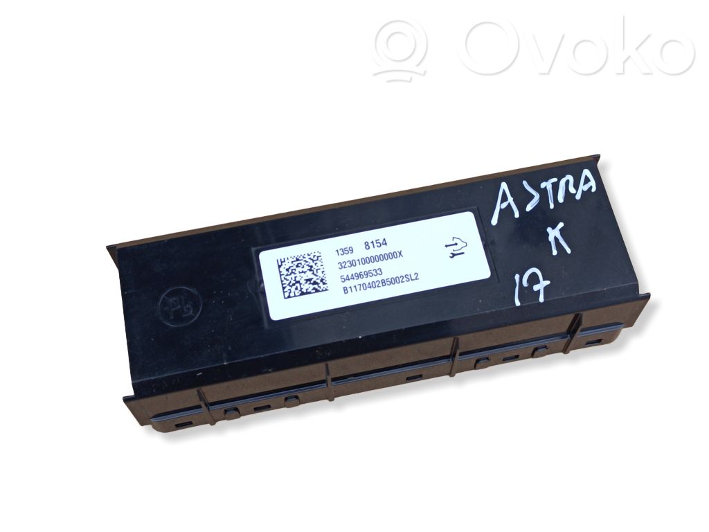 Opel Astra K Climate control unit 