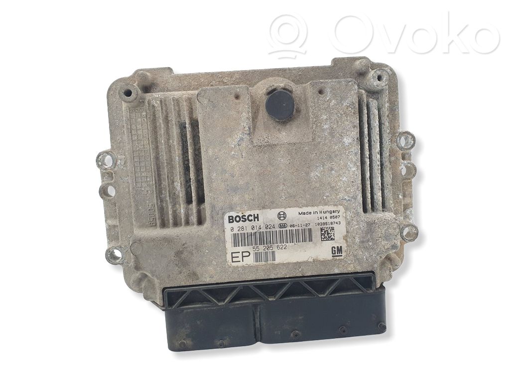 Engine control unit/module   0281014024,55205622,1039S18743