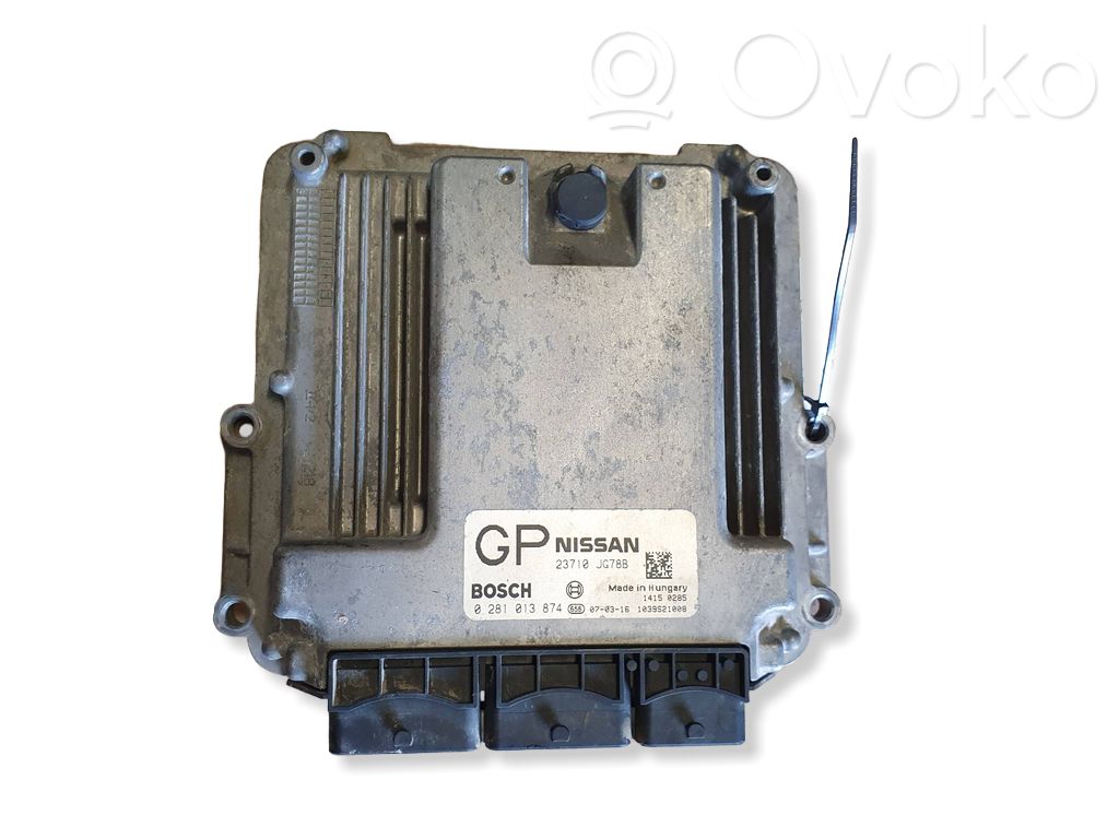 Engine control unit/module   23710JG78B,0281013874,1039S21008