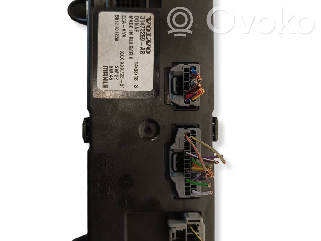 Volvo V60 Climate control unit 