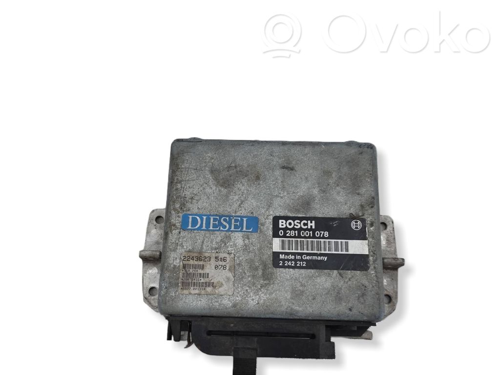 Unidad de control/módulo del motor   0281001078,2242212