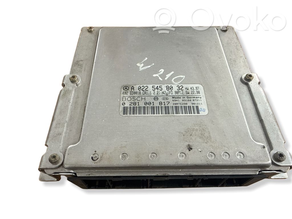 Engine control unit/module   A0225458032,0281001817