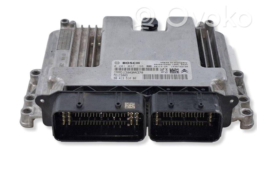 Engine control unit/module   9826975080,9841351080,0281037198