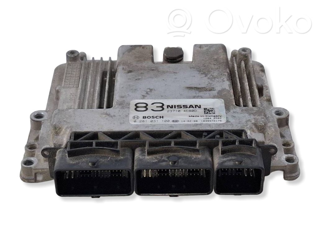 Engine control unit/module   237104EB0D,1039S72176,0281031100,0281031105