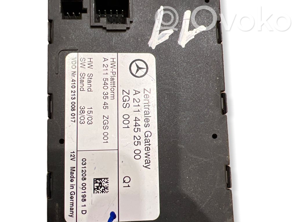 Mercedes-Benz S W221 Gateway control module 