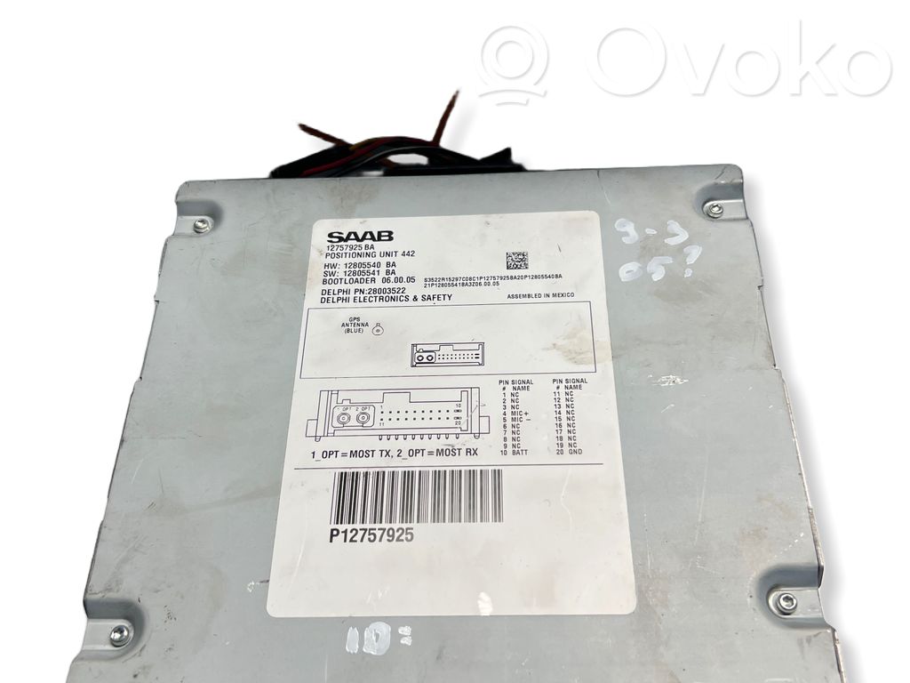 Saab 9-3 Ver2 GPS navigation control unit/module 