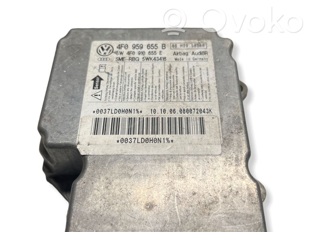Airbag control unit/module   4F0959655B,4F0910655E,08H29S0280,003ZLD0H0N1