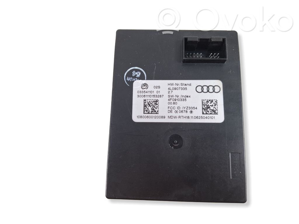 Audi Q7 4L Keyless (KESSY) go control unit/module 