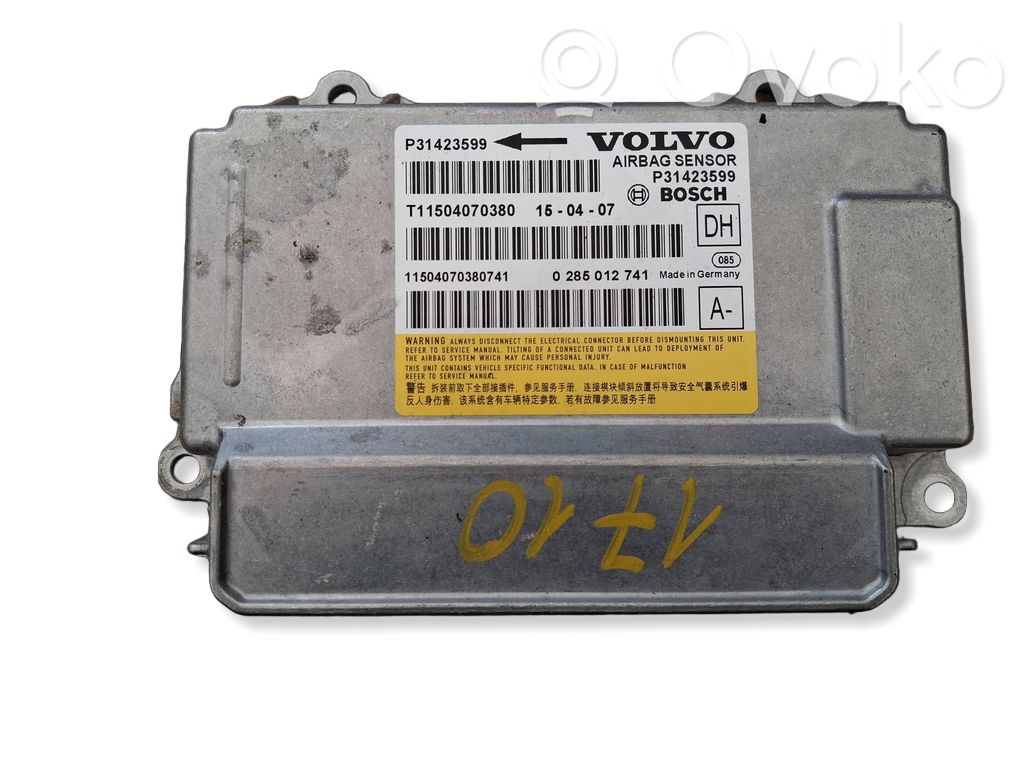 Airbag control unit/module   31423599,T11504070380
