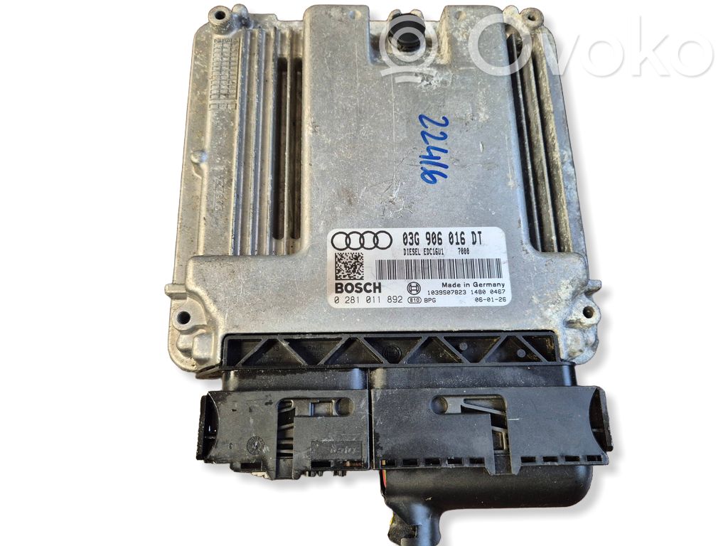 Audi A3 S3 8P Engine control unit/module 