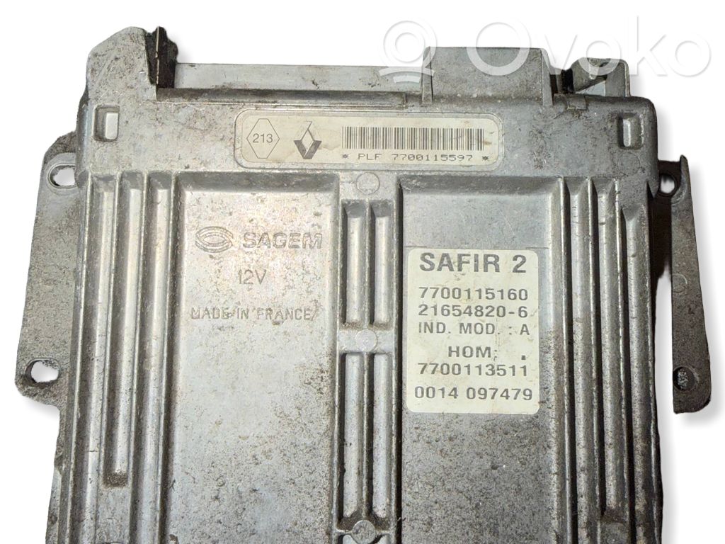 Renault Clio II Sterownik / Moduł ECU 