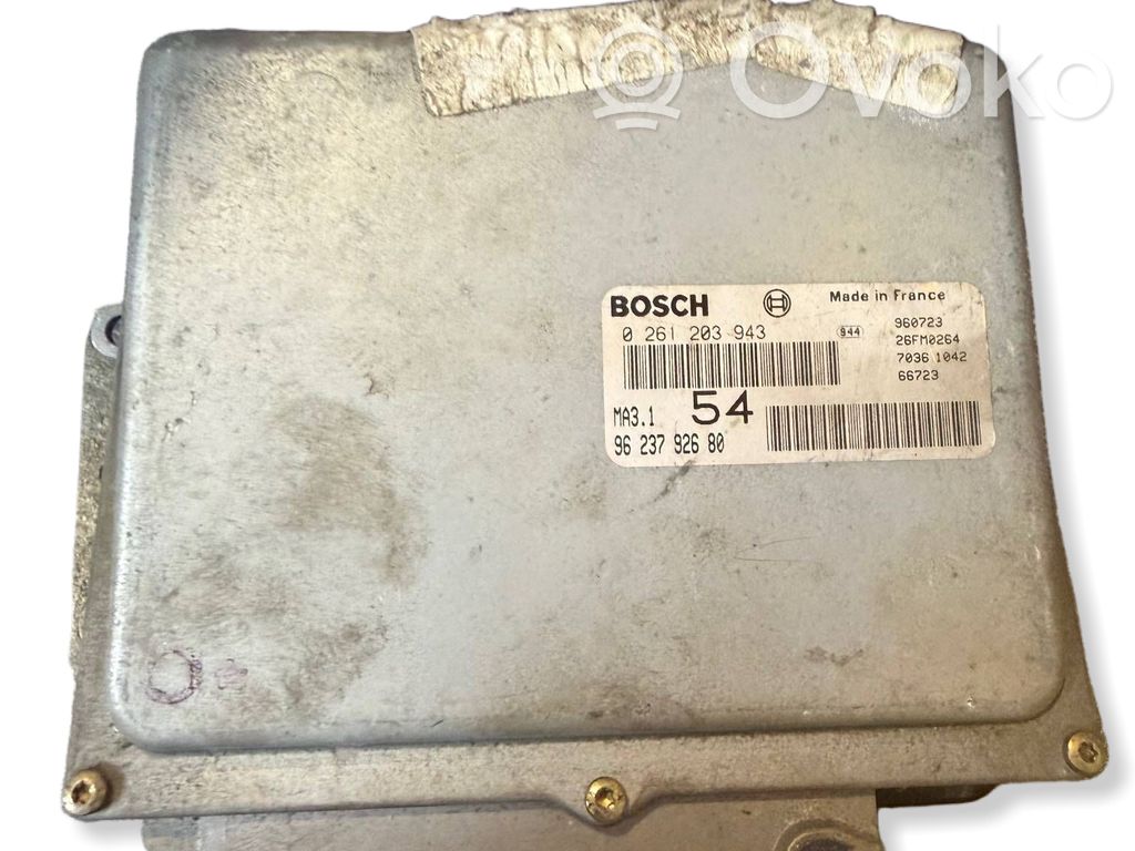 Engine control unit/module   0261203943,9623792680,26FM0264