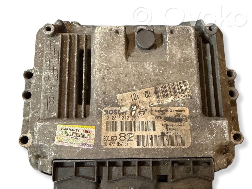Motorsteuergerät/-modul   0281010707,9647785780,9647158380,EDC16C3