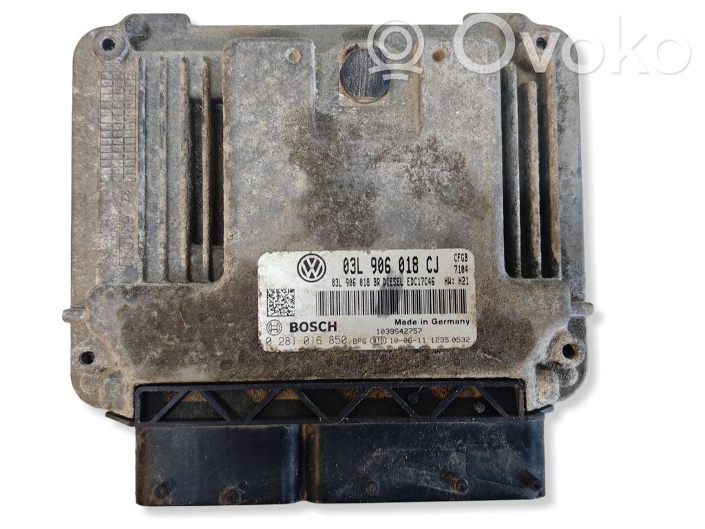 Skoda Superb B6 (3T) Engine control unit/module 