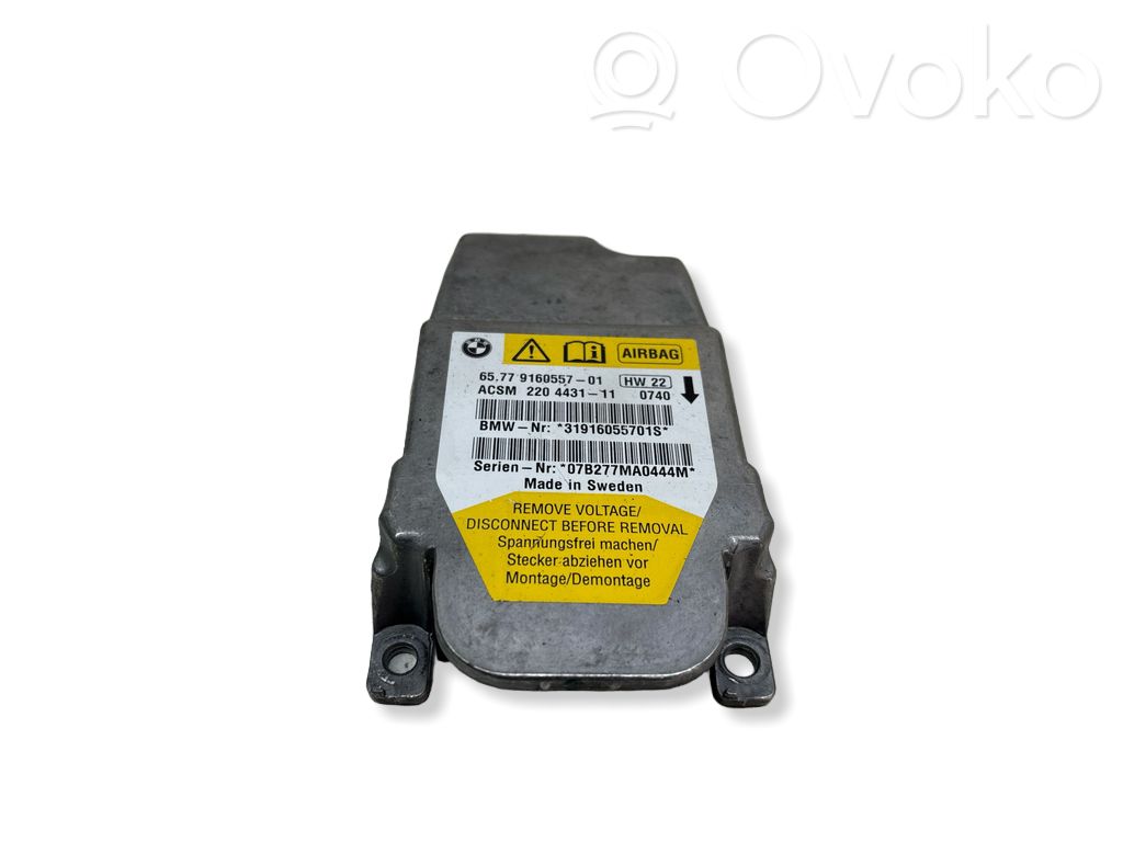 Module de contrôle airbag   9160557,220443111,31916055701S