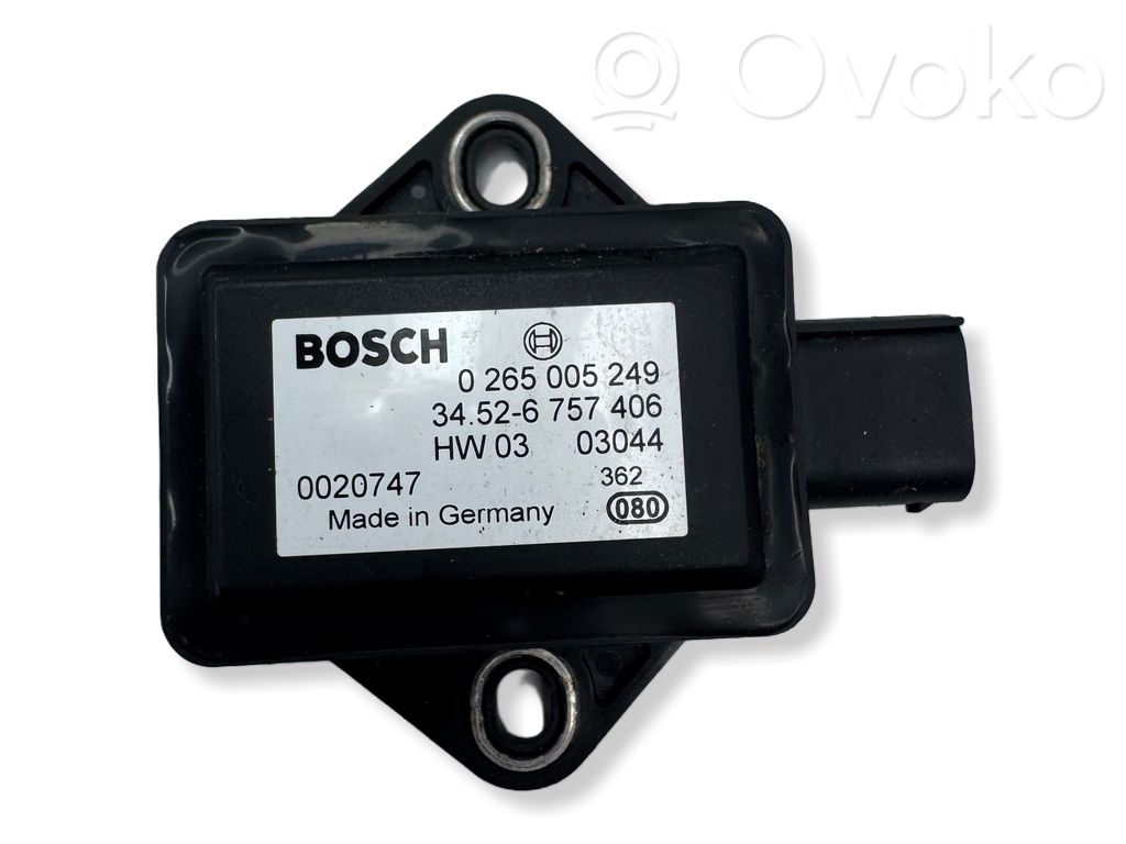 BMW 7 E65 E66 ESP acceleration yaw rate sensor 