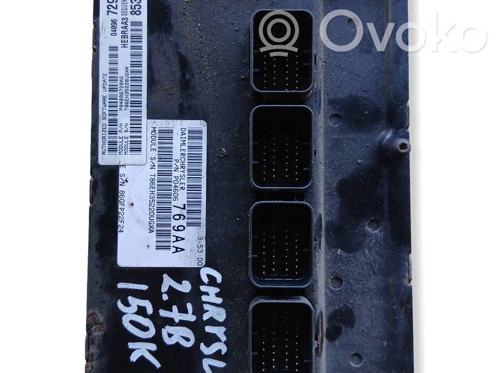 Engine control unit/module ECU   P04606769AA,T86EH35220VGXA,P04896729AG