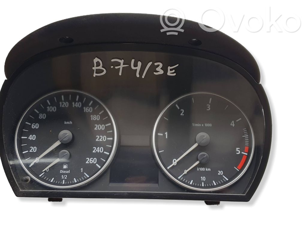 BMW 3 E90 E91 Speedometer (instrument cluster) 