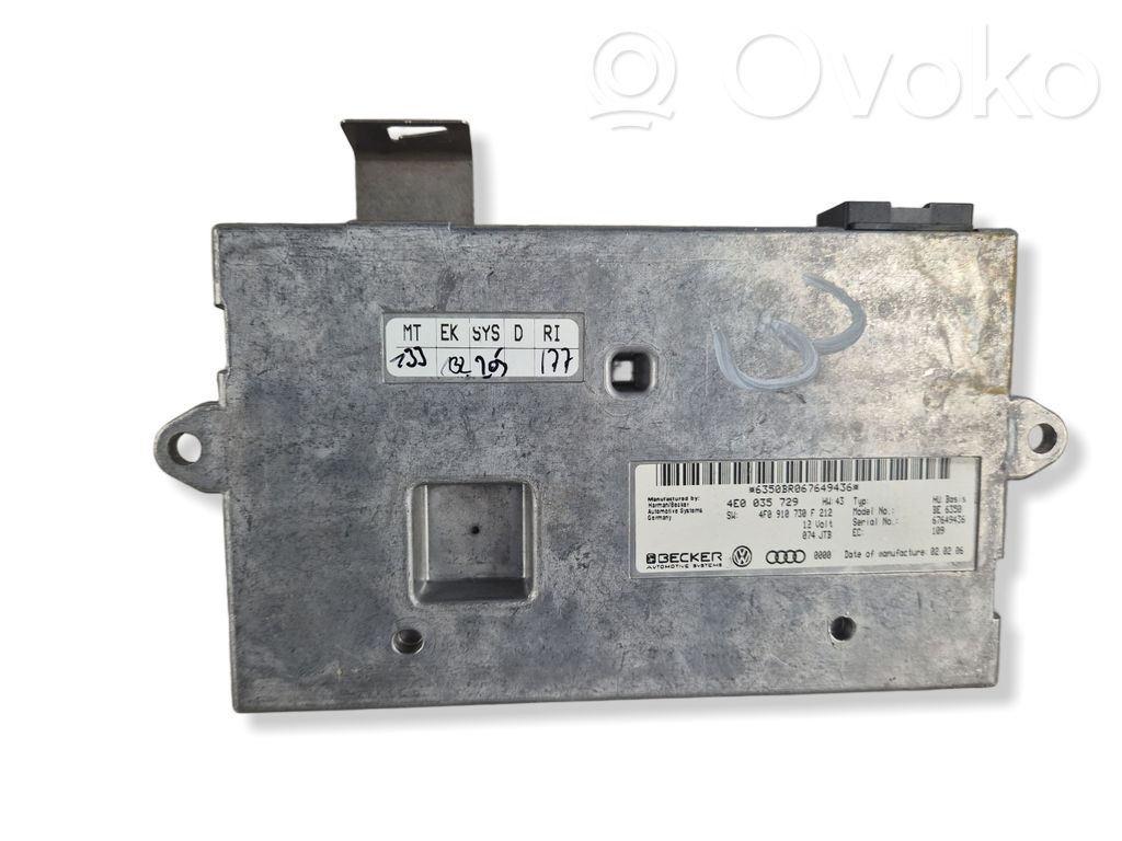 Audi A6 S6 C6 4F MMI control unit 