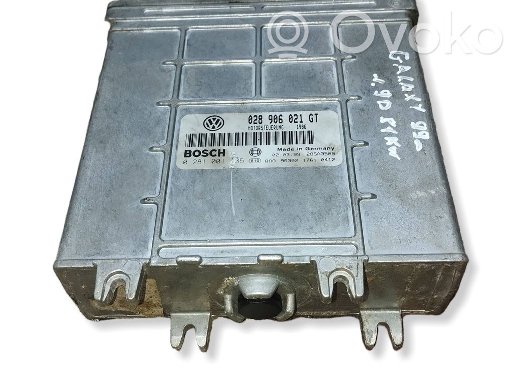 Engine control unit/module   028906021GT,0281001135,28SA3509