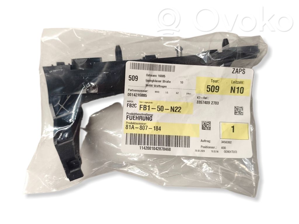 Uchwyt / Mocowanie zderzaka przedniego   81A807184,49624