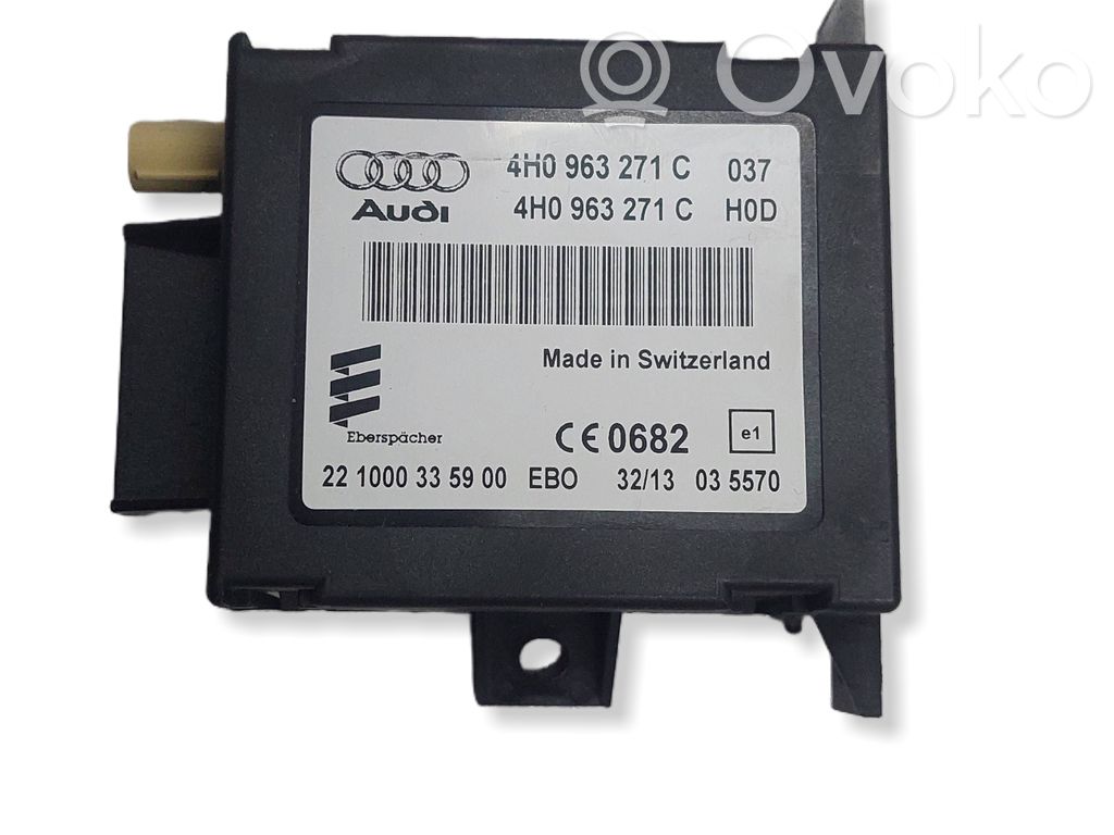 Audi A6 S6 C7 4G Auxiliary heating control unit/module 